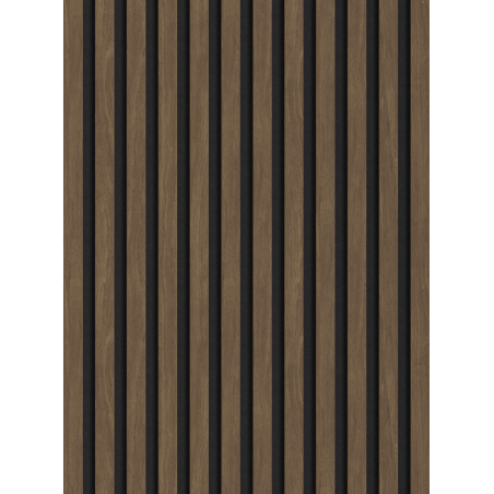 Mexen Lam-F akustické stěnové lamely 275 x 30 cm, plsť 8 mm, technická dýha, Ořech kakaový - S105-275307-3015-018