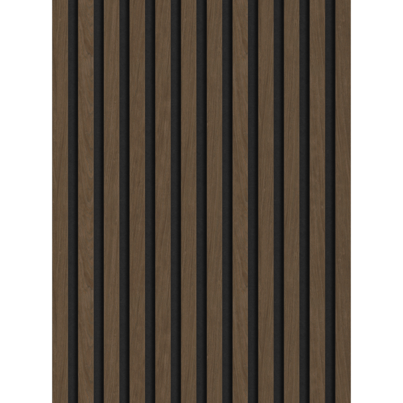 Mexen Lam-F nástěnné akustické lamely 275 x 30 cm, plst 8 mm, technická dýha, Ořech Espresso - S105-275307-3015-019