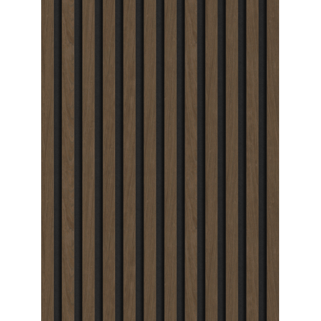 Mexen Lam-F nástěnné akustické lamely 275 x 30 cm, plst 8 mm, technická dýha, Ořech Espresso - S105-275307-3015-019