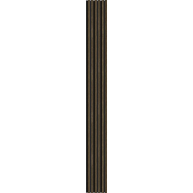 Mexen Lam-F akustické nástěnné lamely 275 x 30 cm, plsť 8 mm, technická dýha, Královský eben - S105-275307-3015-020