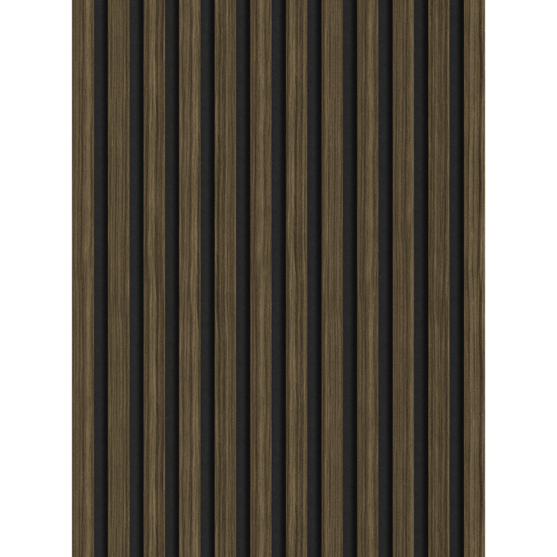 Mexen Lam-F nástěnné akustické lamely 275 x 30 cm, plst 8 mm, technická dýha, Královský Eben - S105-275307-3015-020