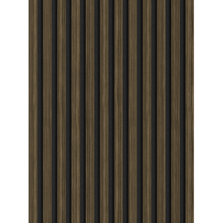 Mexen Lam-F nástěnné akustické lamely 275 x 30 cm, plst 8 mm, technická dýha, Královský Eben - S105-275307-3015-020