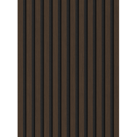 Mexen Lam-F nástěnné akustické lamely 275 x 30 cm, plst 8 mm, technická dýha, ořech palisandrový - S105-275307-3015-021