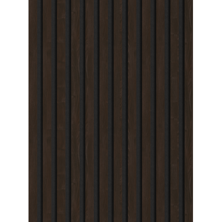 Mexen Lam-F akustické nástěnné lamely 275 x 30 cm, plsť 8 mm, technická dýha, Eben Hnědý - S105-275307-3015-022