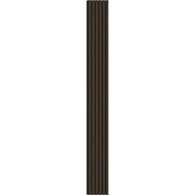 Mexen Lam-F akustické nástěnné lamely 275 x 30 cm, plsť 8 mm, technická dýha, tmavý ořech - S105-275307-3015-024