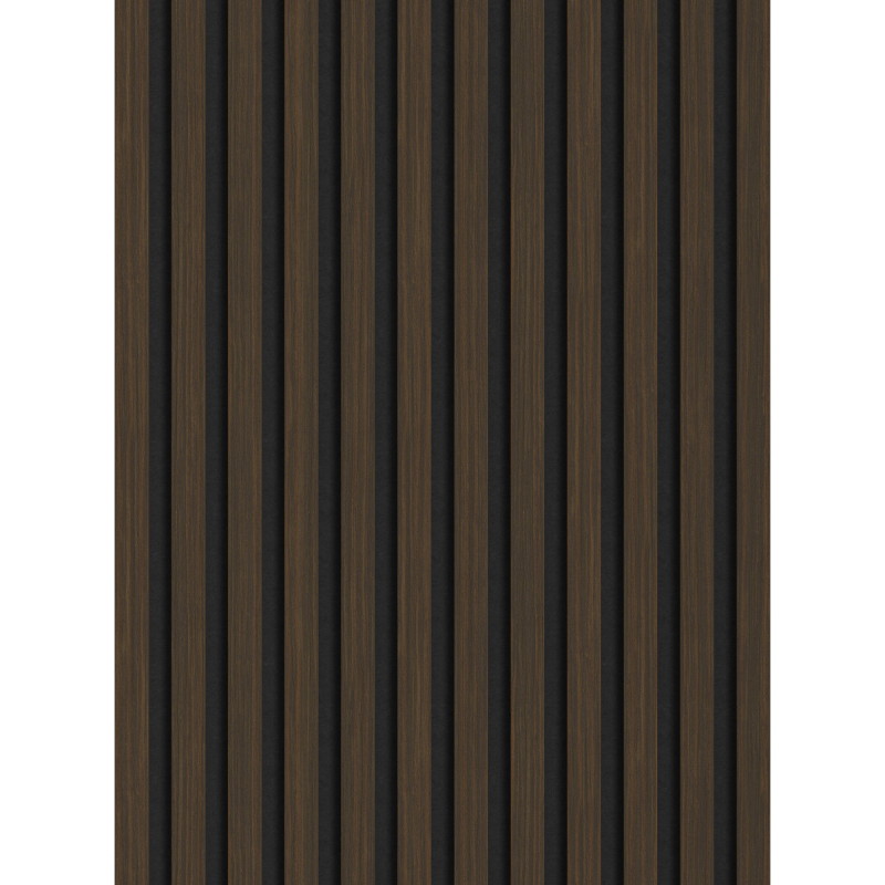 Mexen Lam-F akustické nástěnné lamely 275 x 30 cm, plsť 8 mm, technická dýha, tmavý ořech - S105-275307-3015-024