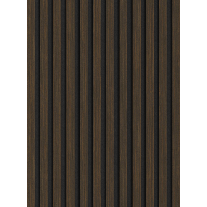 Mexen Lam-F nástěnné akustické lamely 275 x 30 cm, plsť 8 mm, technická dýha, Pálený ořech - S105-275307-3015-024