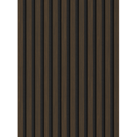 Mexen Lam-F akustické nástěnné lamely 275 x 30 cm, plsť 8 mm, technická dýha, tmavý ořech - S105-275307-3015-024