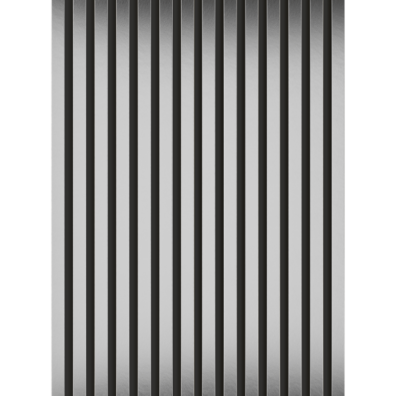 Mexen Lam-B nástěnné lamely 275 x 31,5 cm, deska HDF 4 mm, Stříbrný - S100-275317-2812-056