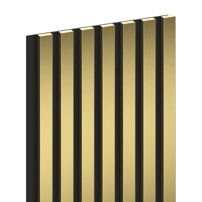 Mexen Lam-B stěnové lamely 275 x 31,5 cm, HDF deska 4 mm, Zlatá - S100-275317-2812-057
