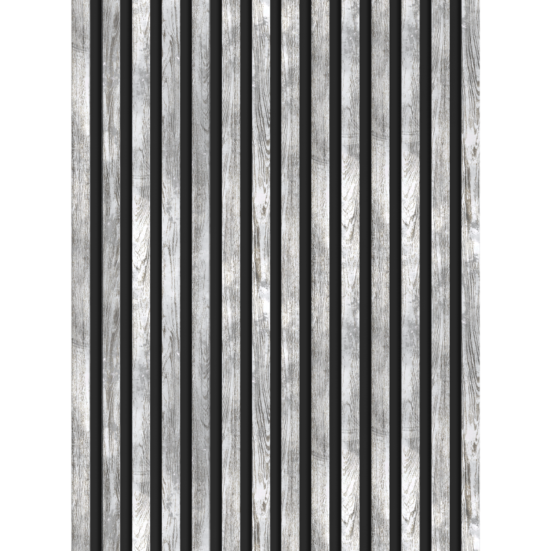 Mexen Lam-B stěnové lamely 275 x 31,5 cm, HDF deska 4 mm, Bělený dub - S100-275317-2812-064