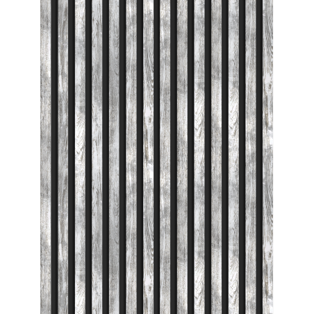 Mexen Lam-B stěnové lamely 275 x 31,5 cm, HDF deska 4 mm, Bělený dub - S100-275317-2812-064