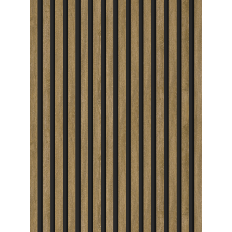 Mexen Lam-B stěnové lamely 275 x 31,5 cm, deska HDF 4 mm, Klasický Dub - S100-275317-2812-072