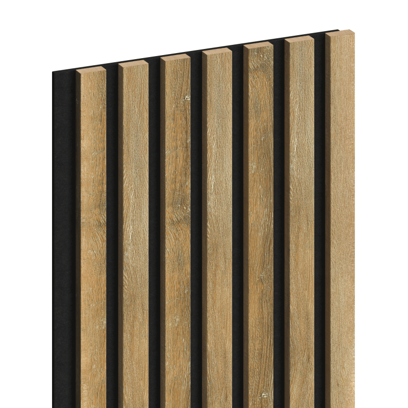 Mexen Lam-F nástěnné akustické lamely 275 x 31,5 cm, plsť 6 mm, Medový Dub - S105-275317-2812-066