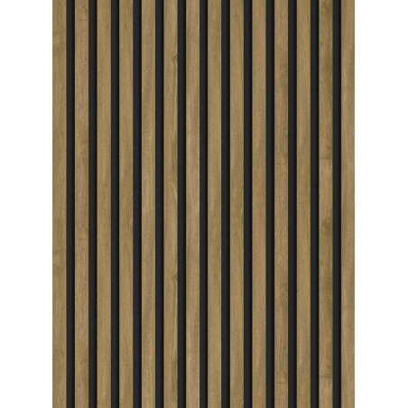 Mexen Lam-F stěnové akustické lamely 275 x 31,5 cm, plsť 6 mm, Klasický dub - S105-275317-2812-072