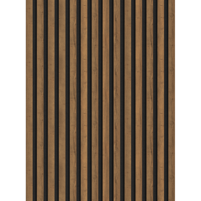 Mexen Lam-F akustické nástěnné lamely 275 x 31,5 cm, plsť 6 mm, Dub Mocca - S105-275317-2812-074