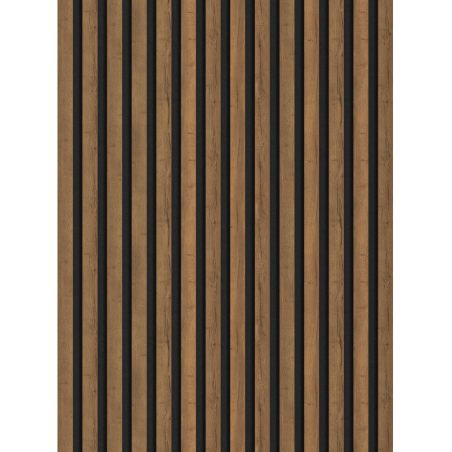 Mexen Lam-F akustické nástěnné lamely 275 x 31,5 cm, plsť 6 mm, Dub Mocca - S105-275317-2812-074