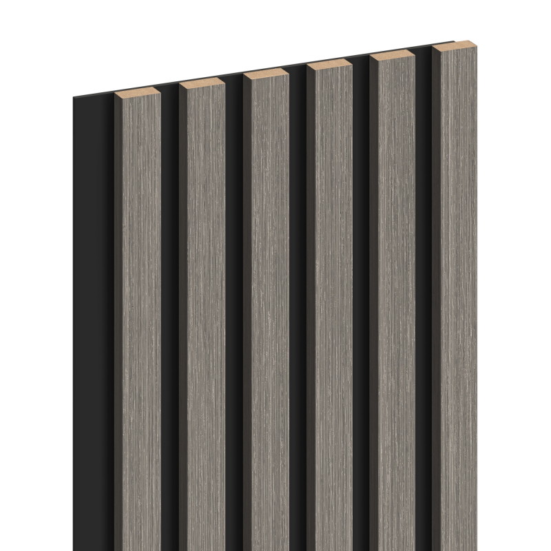 Mexen Lam-B stěnové lamely 275 x 30 cm, deska HDF 4 mm, technická dýha, Stříbrný Dub - S100-275307-3015-007