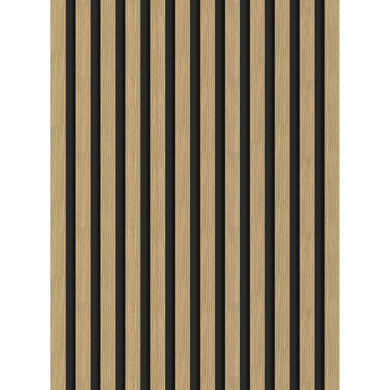 Mexen Lam-B lamely stěnové 275 x 30 cm, deska HDF 4 mm, technická dýha, Lněný ořech - S100-275307-3015-015