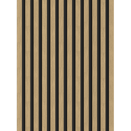 Mexen Lam-B lamely stěnové 275 x 30 cm, deska HDF 4 mm, technická dýha, Lněný ořech - S100-275307-3015-015