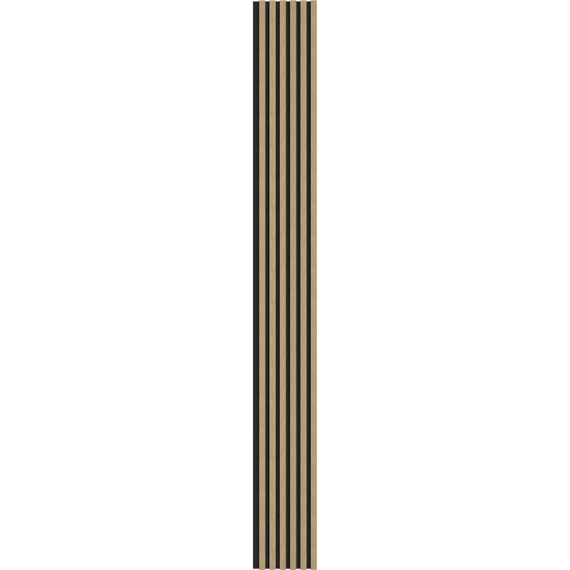 Mexen Lam-B nástěnné lamely 275 x 30 cm, deska HDF 4 mm, technická dýha, Ořech lnajový - S100-275307-3015-015