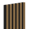 Mexen Lam-F akustické nástěnné lamely 275 x 30 cm, plstěné 8 mm, technologická dýha, Zlatý Teak - S105-275307-3015-014