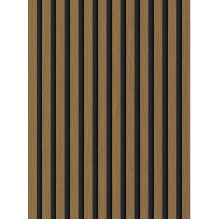 Mexen Lam-F akustické stěnové lamely 275 x 30 cm, plst 8 mm, technická dýha, Zlatý teak - S105-275307-3015-014