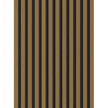 Mexen Lam-B stěnové lamely 275 x 30 cm, HDF deska 4 mm, technická dýha, Zlatý Teak - S100-275307-3015-014