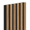 Mexen Lam-F nástěnné akustické lamely 275 x 30 cm, plsť 8 mm, technická dýha, Světle ořechový - S105-275307-3015-017