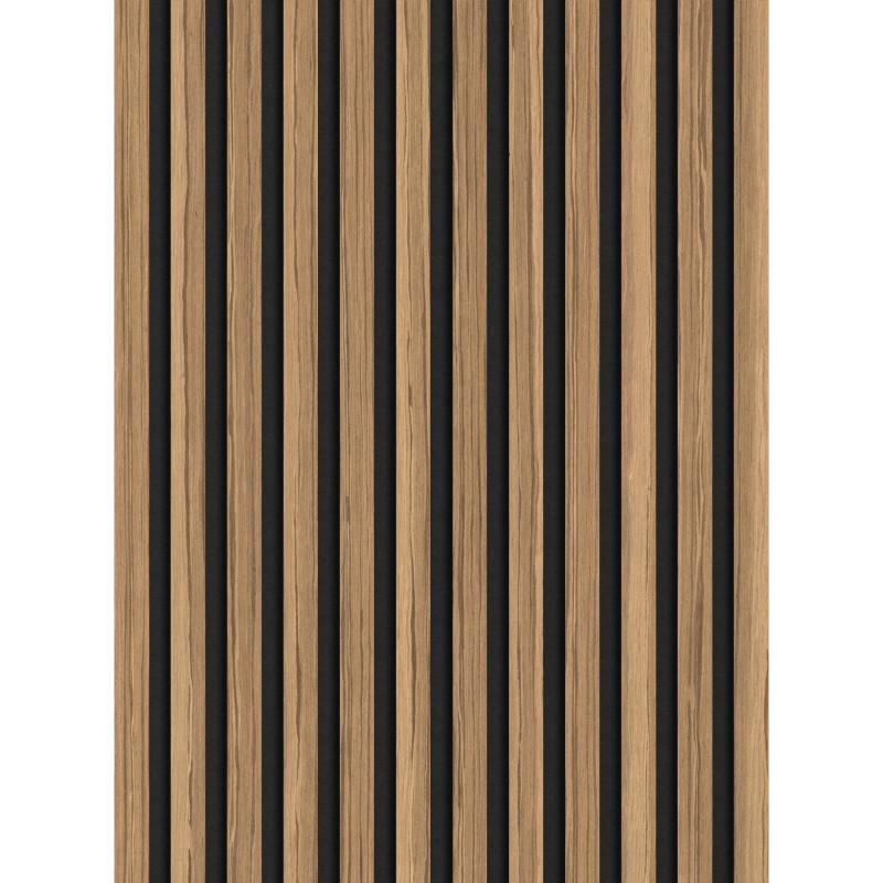 Mexen Lam-F akustické nástěnné lamely 275 x 30 cm, plsť 8 mm, technická dýha, Světlý Ořech - S105-275307-3015-017