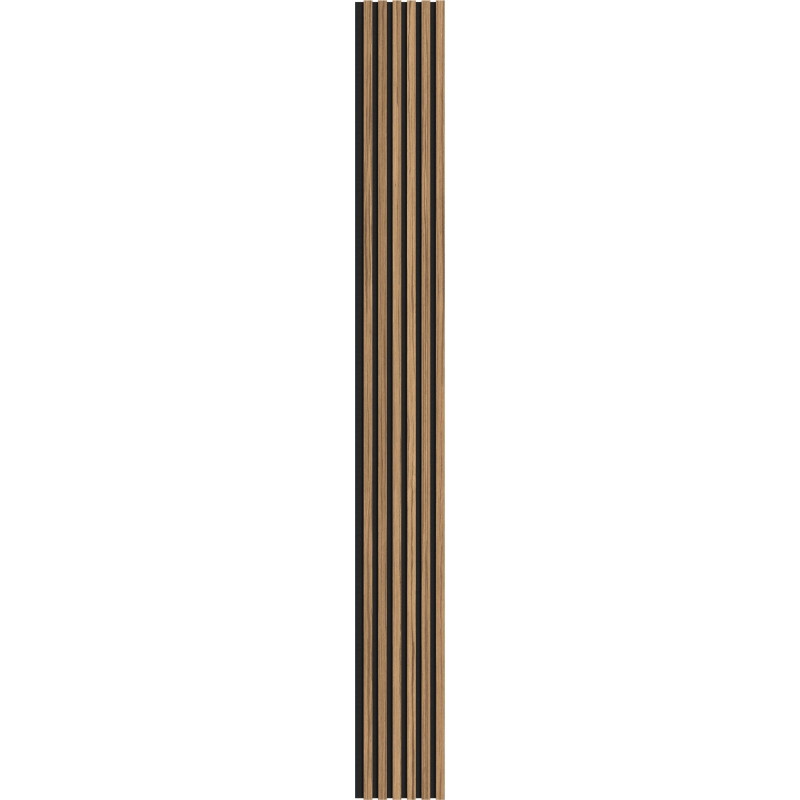 Mexen Lam-F akustické nástěnné lamely 275 x 30 cm, plsť 8 mm, technická dýha, Světlý Ořech - S105-275307-3015-017