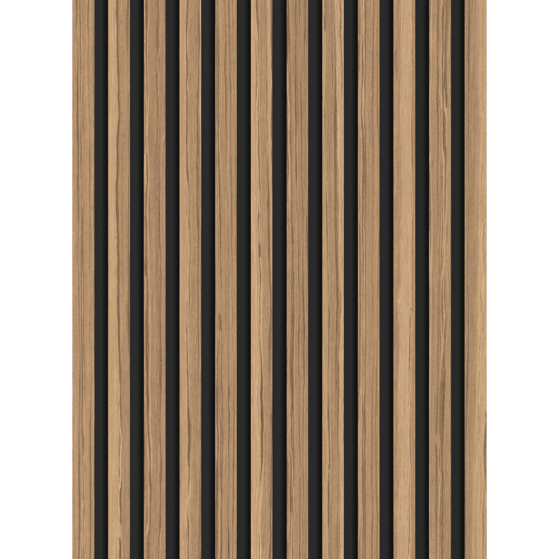 Mexen Lam-B nástěnné lamely 275 x 30 cm, deska HDF 4 mm, technická dýha, Světlý Ořech - S100-275307-3015-017