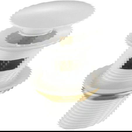 Mexen klik-klak kulatý uzávěr s přepadem, bílý - 79920-20