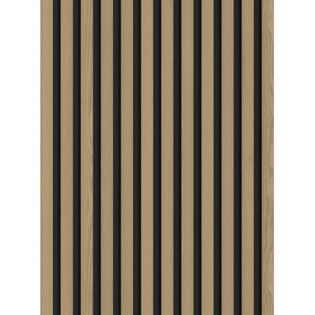Mexen Lam-F akustické nástěnné lamely 275 x 30 cm, plsť 8 mm, technická dýha, Ušlechtilý dub - S105-275307-3015-004