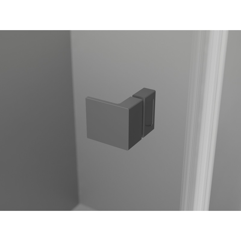 Mexen Lunar Duo sprchový kout s otevíracími dveřmi vlevo 120 x 110 cm, transparentní, gun metal - 834-120L-110P-95-00