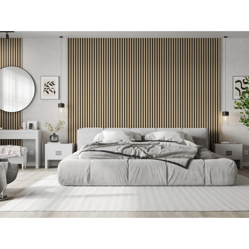 Mexen Lam-F akustické nástěnné lamely 275 x 30 cm, filc 8 mm, technický dýh, Dub Písečný - S105-275307-3015-001