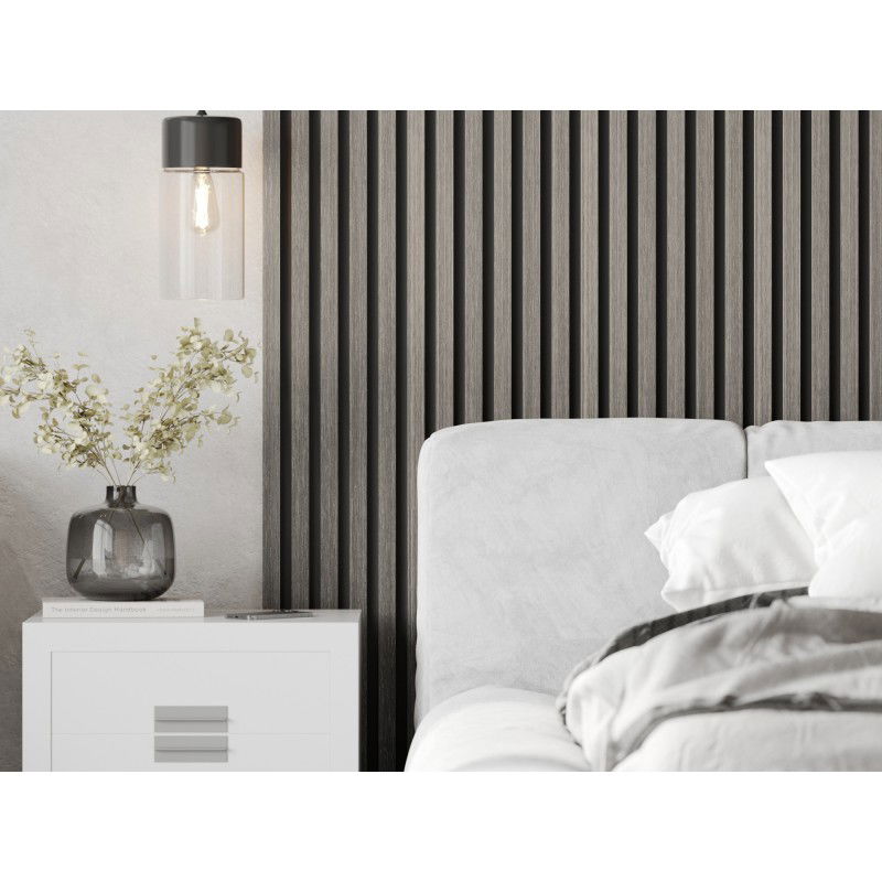 Mexen Lam-B lamely stěnové 275 x 30 cm, deska HDF 4 mm, technická dýha, Dub Stříbrný - S100-275307-3015-007