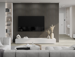 Mexen Lam-B stěnové lamely 275 x 30 cm, deska HDF 4 mm, technická dýha, Onyxový Dub- S100-275307-3015-010