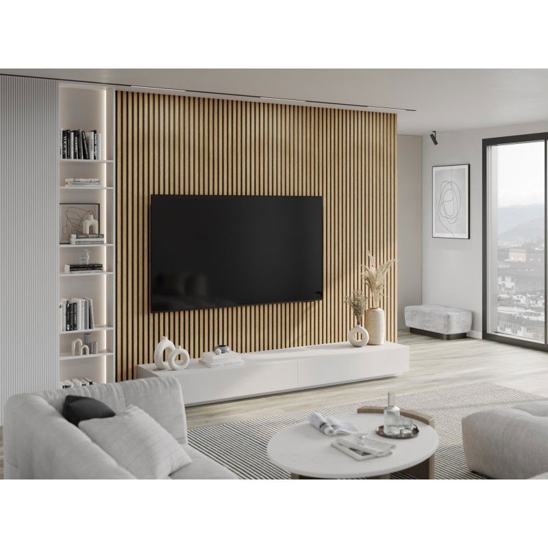 Mexen Lam-B nástěnné lamely 275 x 30 cm, HDF deska 4 mm, technická dýha, Klasická Borovice - S100-275307-3015-012