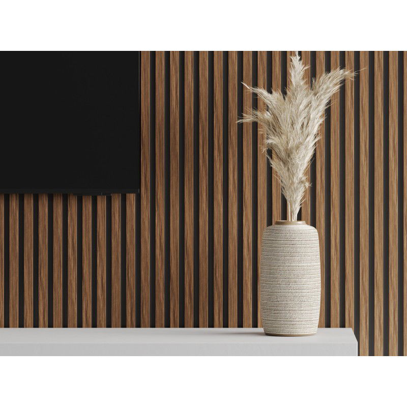 Mexen Lam-B lamely stěnové 275 x 30 cm, deska HDF 4 mm, technická dýha, Mahagon Rubinový - S100-275307-3015-013