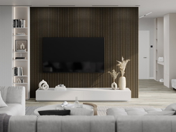 Mexen Lam-B lamely nástěnné 275 x 30 cm, deska HDF 4 mm, technická dýha, Královský Eben - S100-275307-3015-020