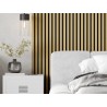 Mexen Lam-F akustické nástěnné lamely 275 x 30 cm, plsť 8 mm, technická dýha, Zlatý Dub - S105-275307-3015-003