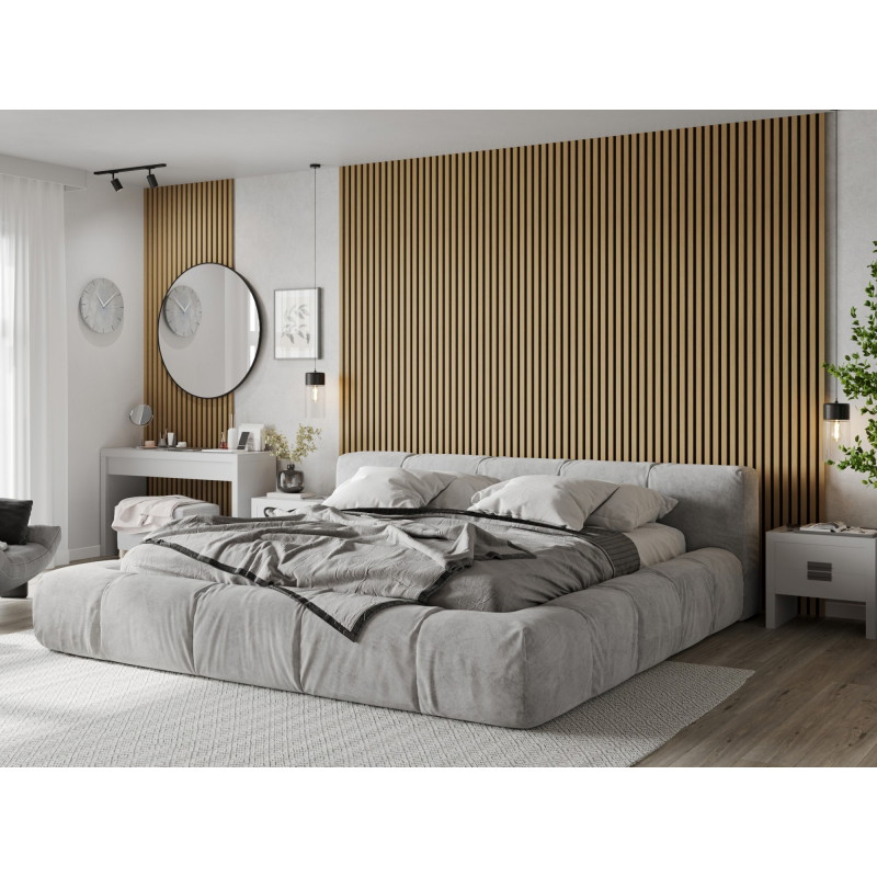 Mexen Lam-F akustické nástěnné lamely 275 x 30 cm, plsť 8 mm, technická dýha, Zlatý Dub - S105-275307-3015-003