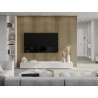 Mexen Lam-F akustické nástěnné lamely 275 x 30 cm, plsť 8 mm, technická dýha, Zlatý Dub - S105-275307-3015-003