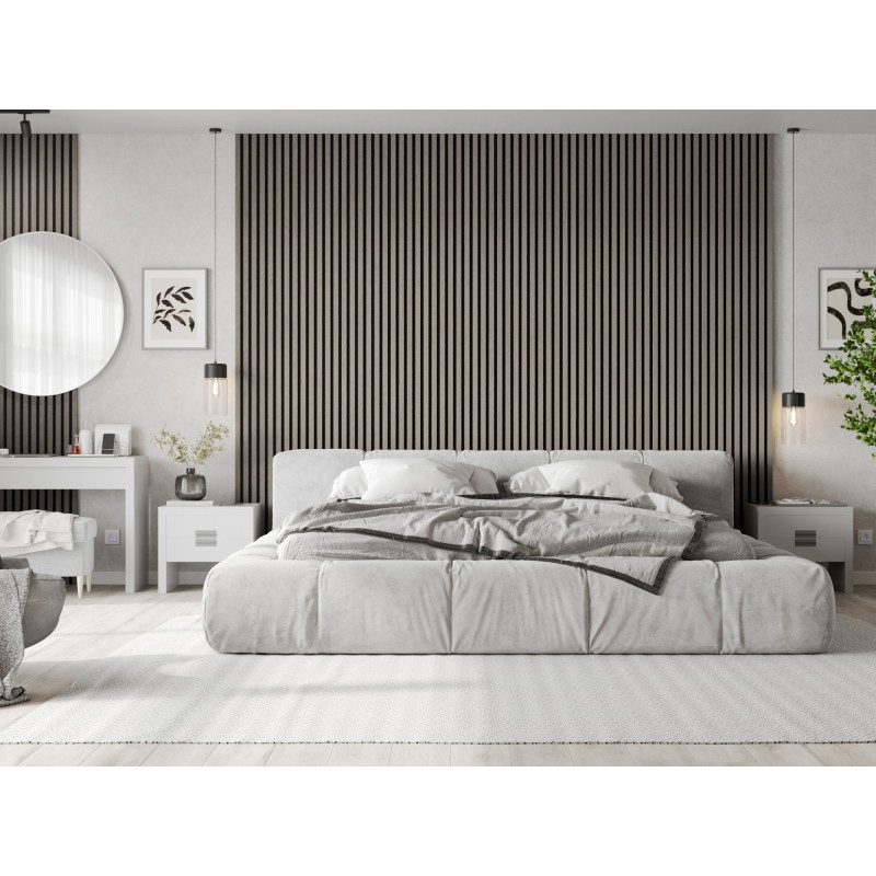 Mexen Lam-F akustické nástěnné lamely 275 x 30 cm, plsť 8 mm, technická dýha, Popelavý Dub - S105-275307-3015-005