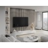 Mexen Lam-F akustické nástěnné lamely 275 x 30 cm, plsť 8 mm, technická dýha, Popelavý Dub - S105-275307-3015-005