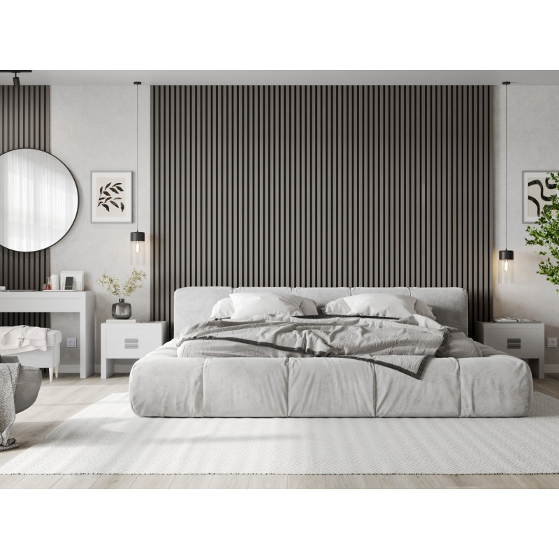 Mexen Lam-F akustické nástěnné lamely 275 x 30 cm, plsť 8 mm, technická dýha, Ocelový Dub - S105-275307-3015-006