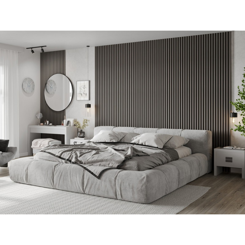 Mexen Lam-F akustické nástěnné lamely 275 x 30 cm, plsť 8 mm, technická dýha, Ocelový Dub - S105-275307-3015-006