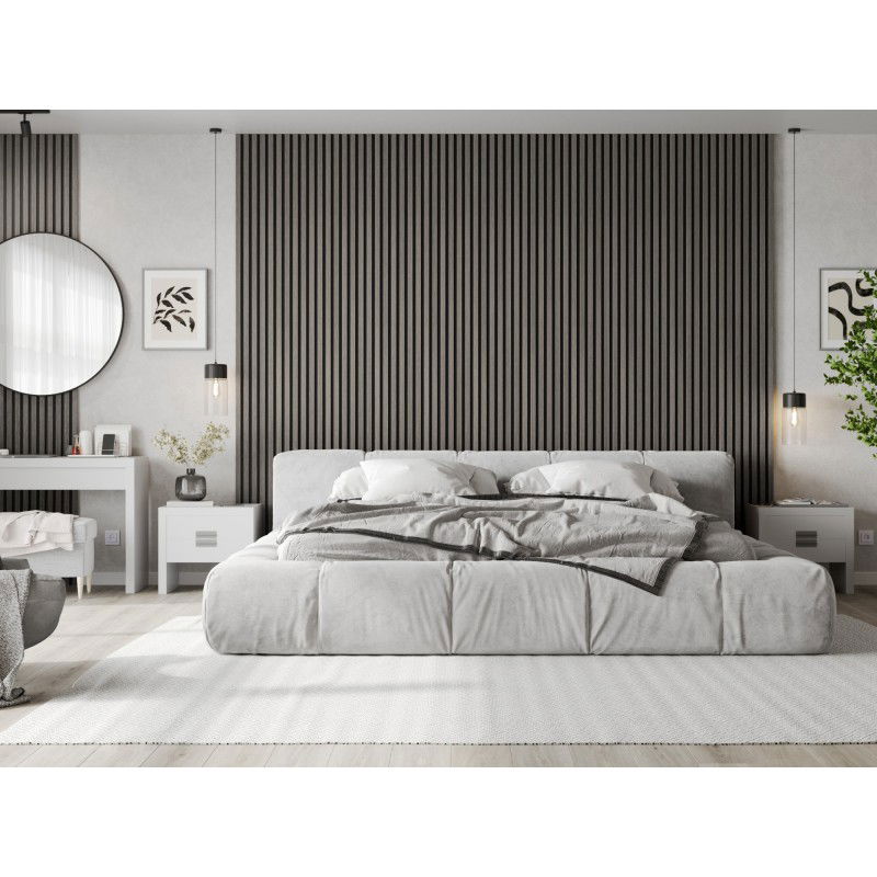 Mexen Lam-F stěnové akustické lamely 275 x 30 cm, plsť 8 mm, technická dýha, Stříbrný Dub - S105-275307-3015-007