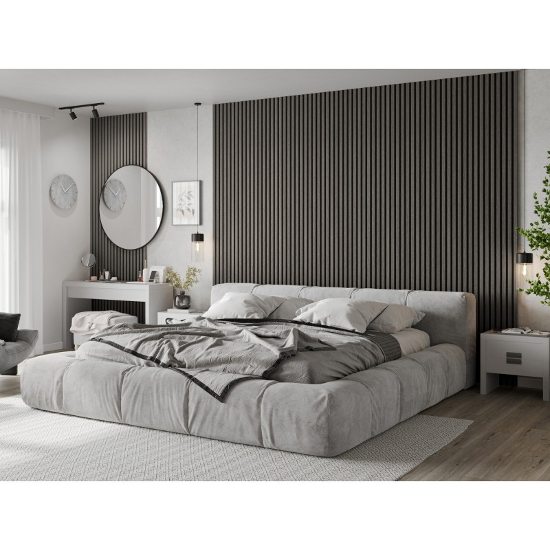 Mexen Lam-F akustické nástěnné lamely 275 x 30 cm, plsť 8 mm, technická dýha, Stříbrný dub - S105-275307-3015-007